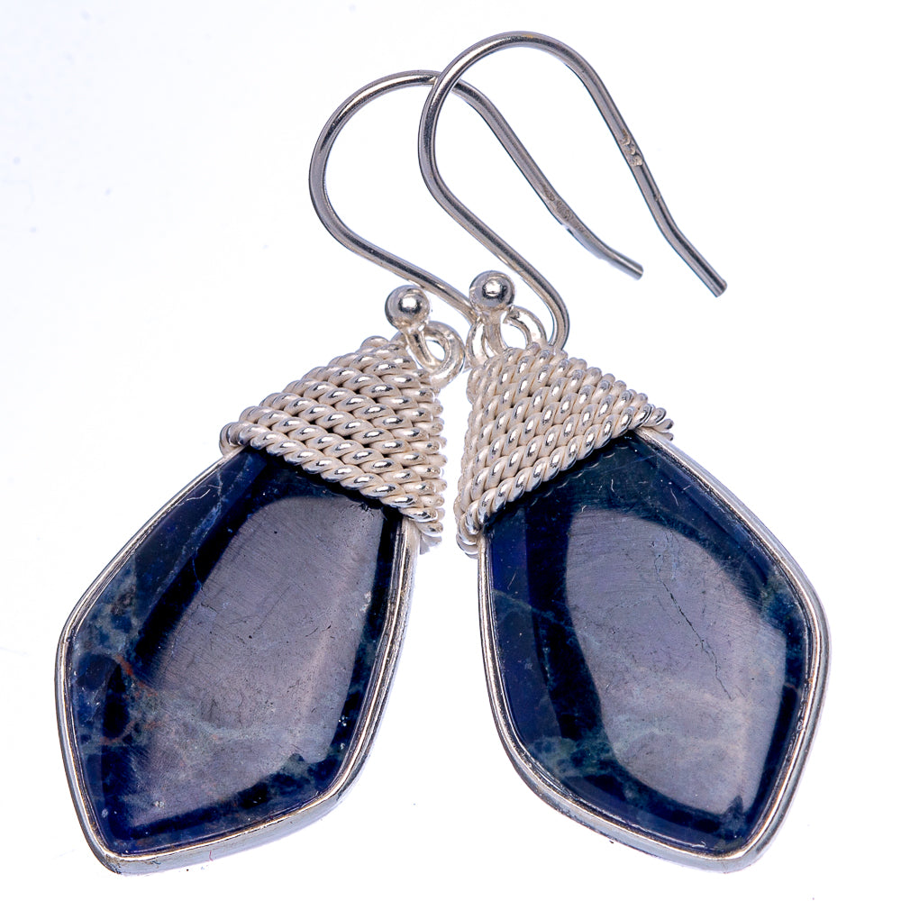 Pietersite Earrings 1 5/8" (925 Sterling Silver) E433189