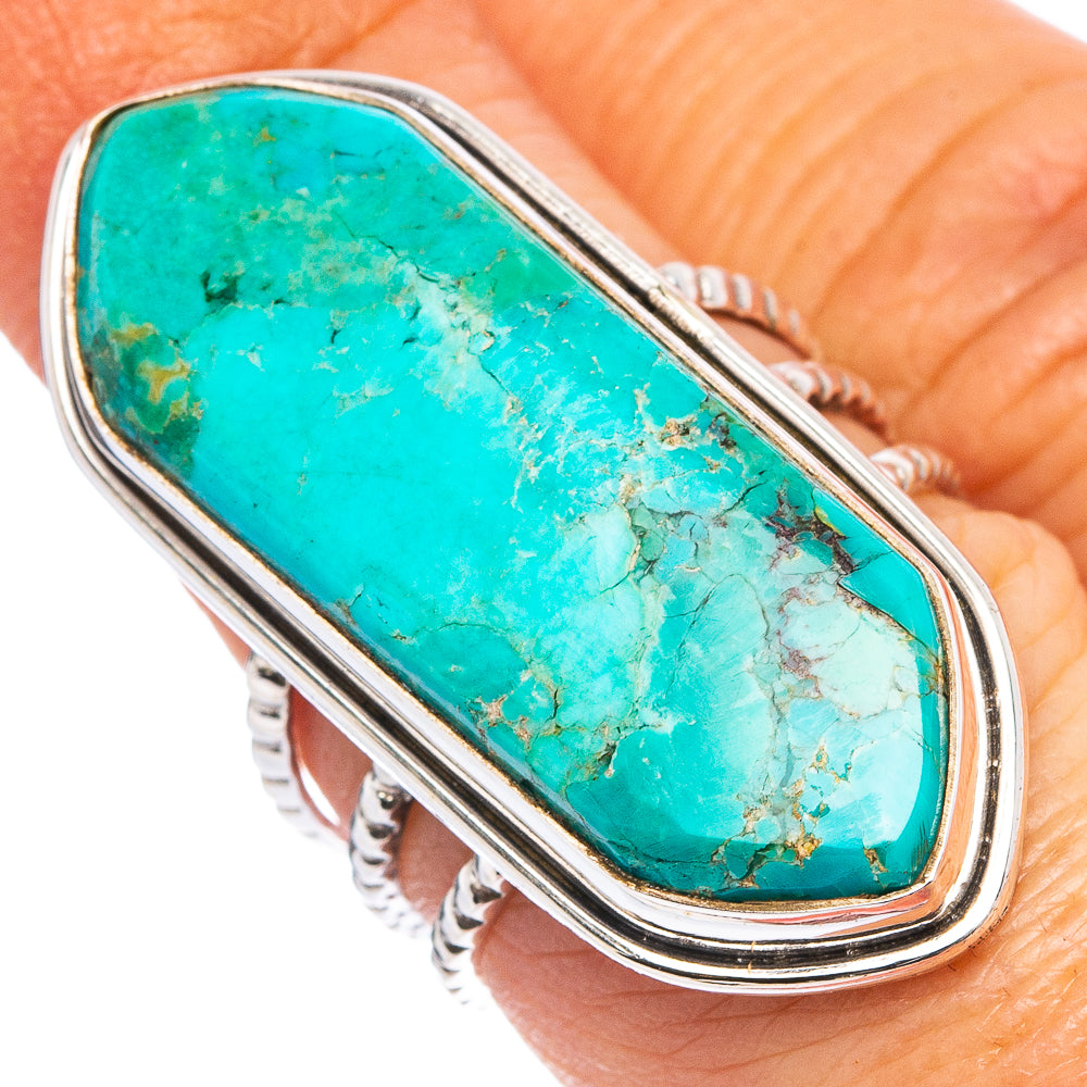 Mohave Turquoise Ring Size 6.5 (.925 Sterling Silver)