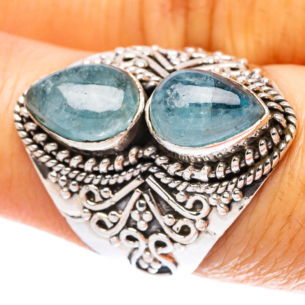 Aquamarine Ring Size 7.5 (925 Sterling Silver) R4243
