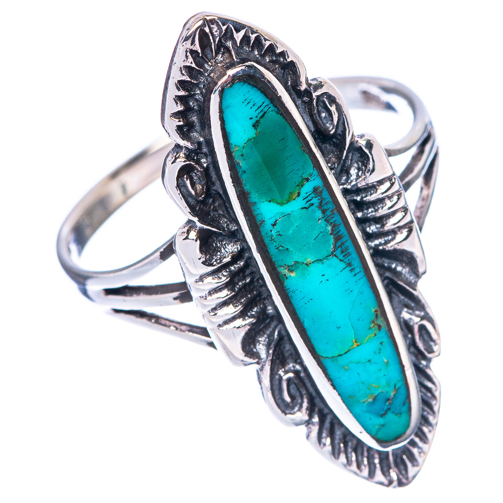 Rare Arizona Turquoise Ring Size 8.75 (925 Sterling Silver) R1576