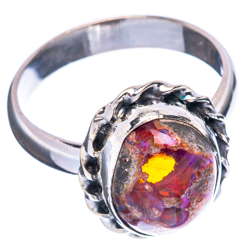 Rare Mexican Fire Opal Ring Size 8 (925 Sterling Silver) R5058