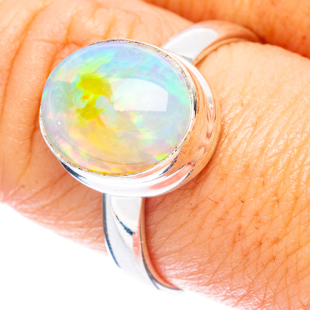 Large Rare Ethiopian Opal Ring Size 8.75 (925 Sterling Silver) R4968