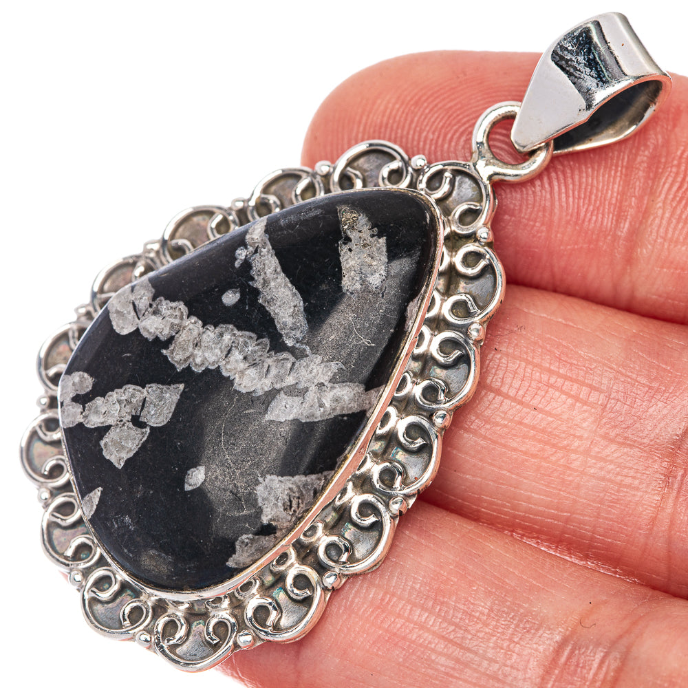 Pinolith Jasper Pendant 2" (925 Sterling Silver) P40784