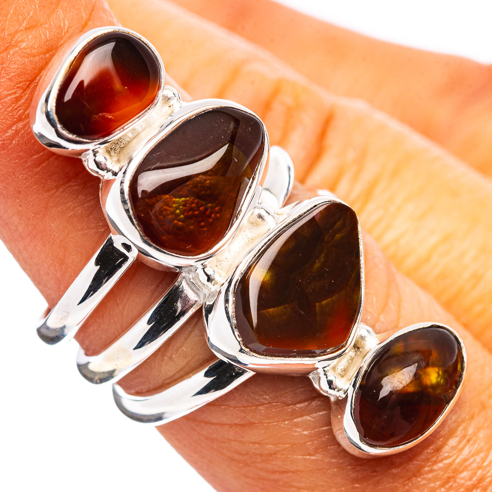 Premium Mexican Fire Opal Ring Size 6.75 (.925 Sterling Silver)