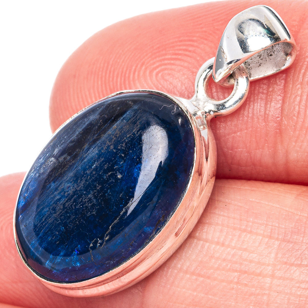 Kyanite 925 Sterling Silver Pendant 1 1/8" (925 Sterling Silver) P41876