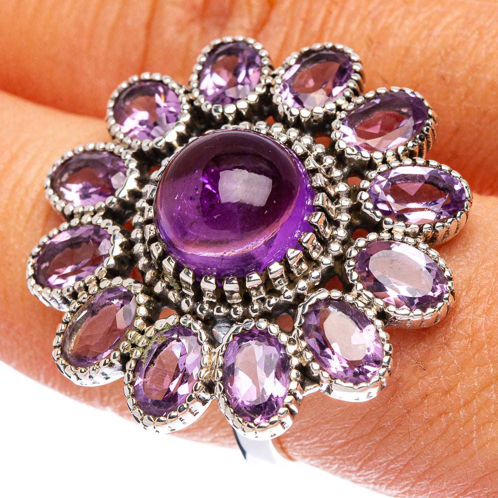 Large Amethyst Ring Size 8 (925 Sterling Silver) R146242