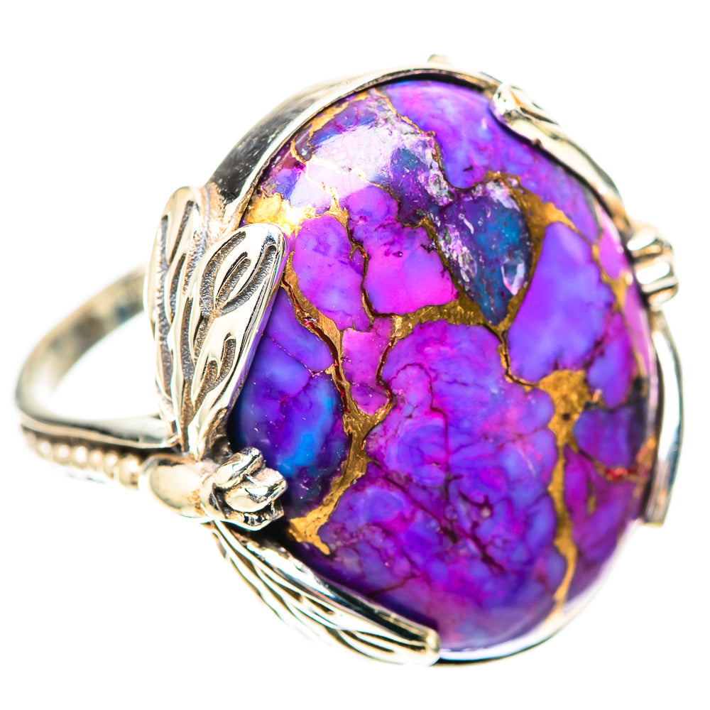 Purple Copper Composite Turquoise Ring Size 8 (925 Sterling Silver) RING139776