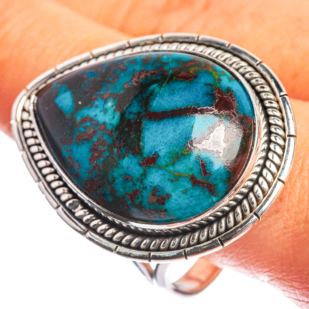 Huge Tibetan Turquoise 925 Sterling Silver Ring Size 13