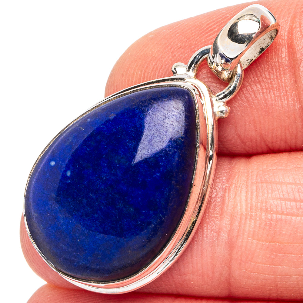 Lapis Lazuli Pendant 1 3/8" (.925 Sterling Silver)