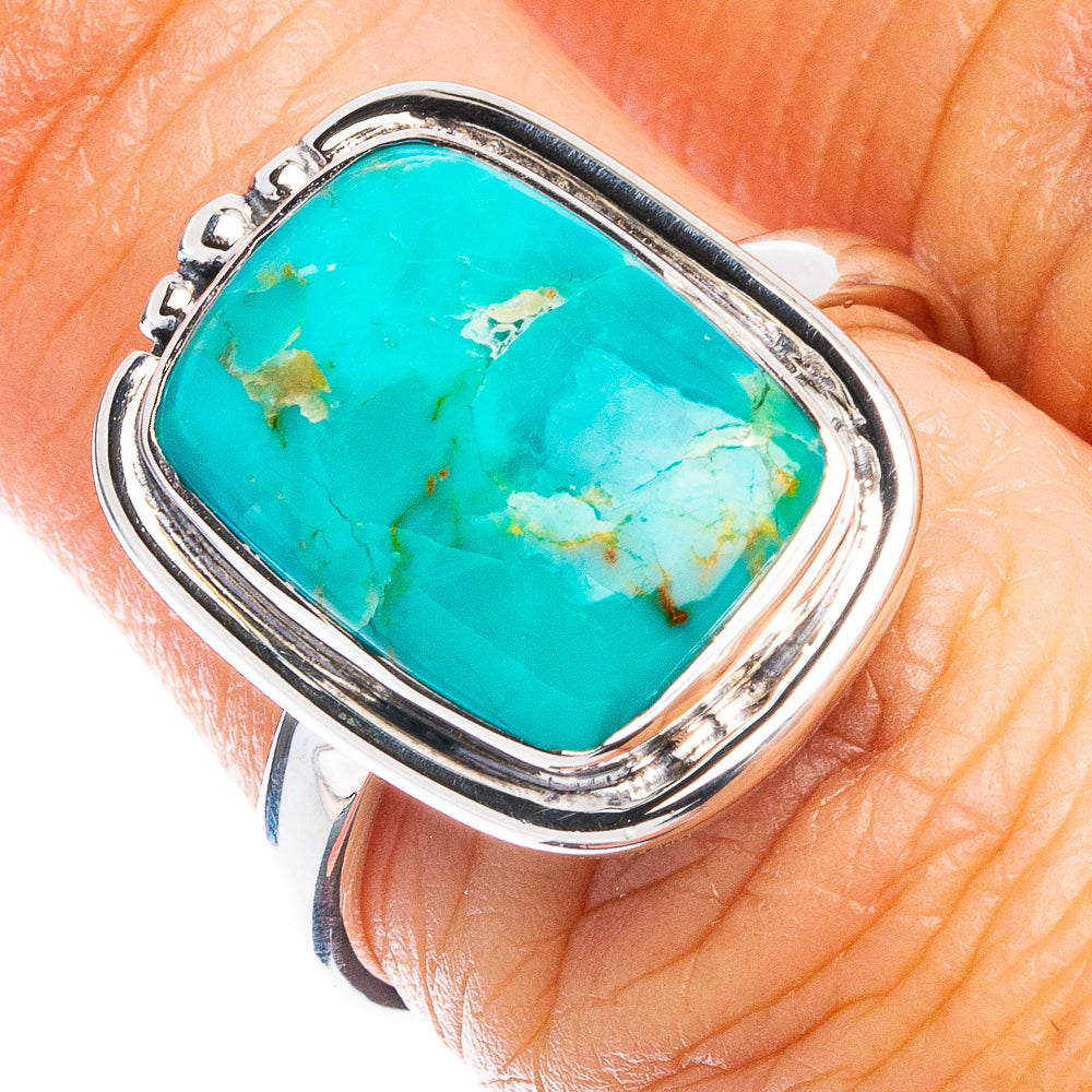 Premium Mohave Turquoise Ring Size 7 (925 Sterling Silver) R8020