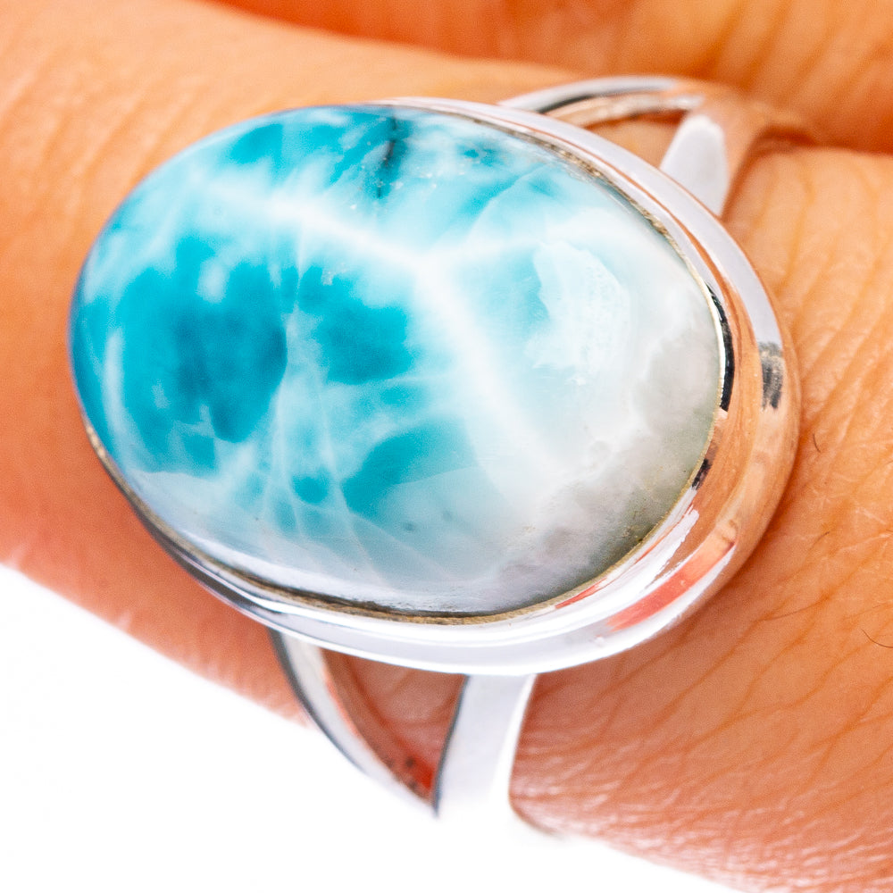 Larimar Ring Size 8.25 (925 Sterling Silver) R146315