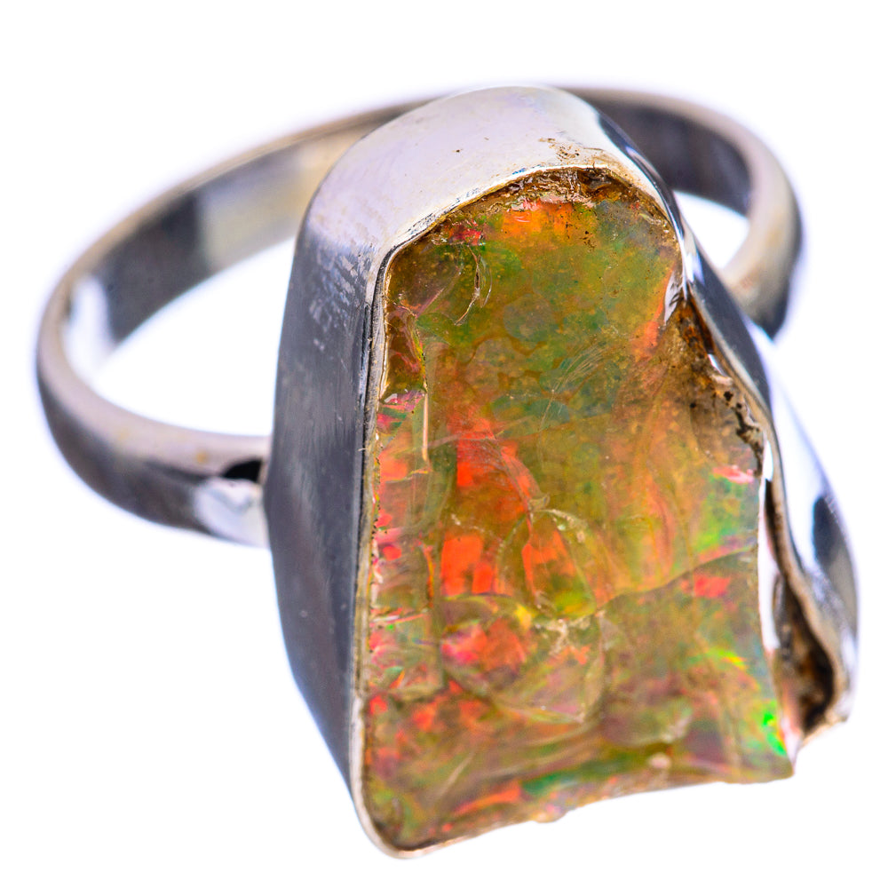 Rough Ethiopian Opal Ring Size 8.5 (925 Sterling Silver) R142983