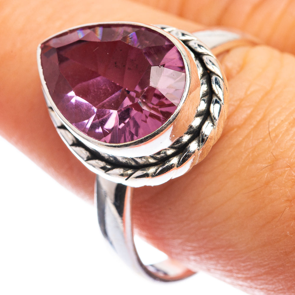 Faceted Color Change Alexandrite (Lab.) Ring Size 9.75 (925 Sterling Silver) RING143266
