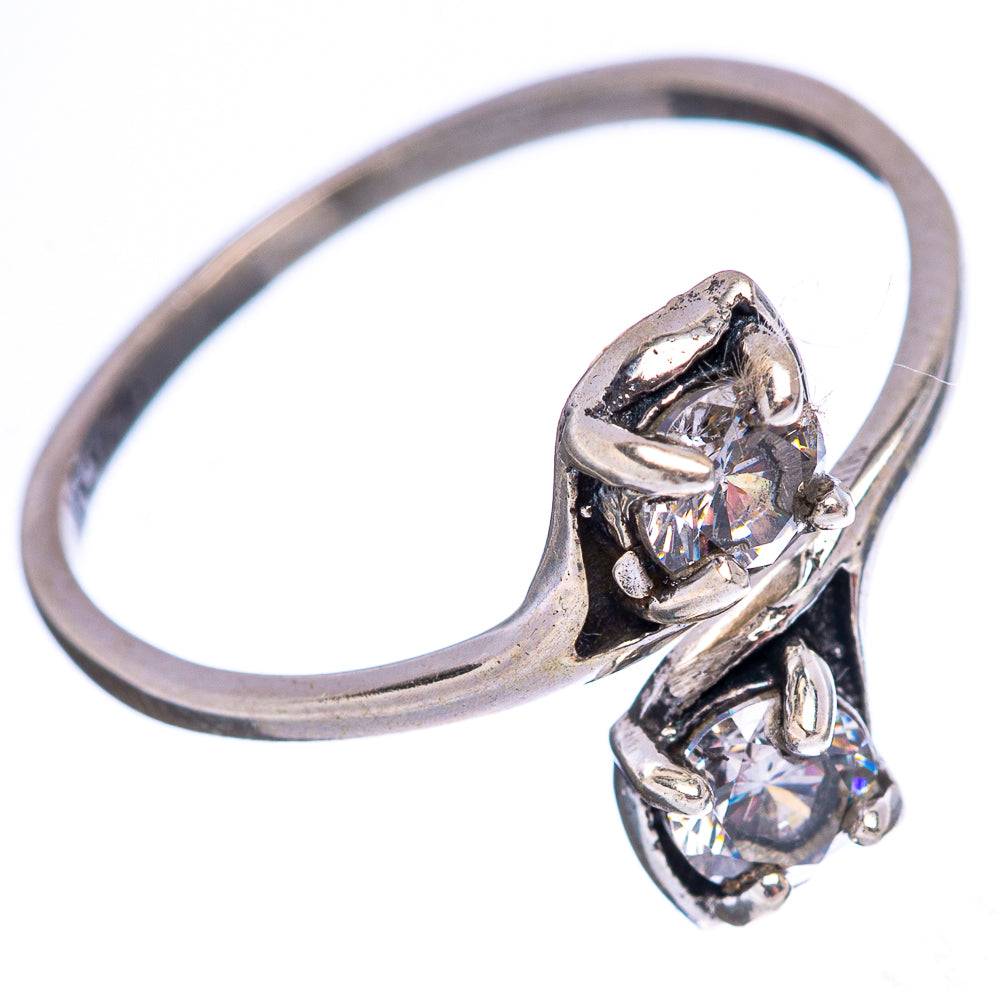 Dainty Cubic Zirconia Ring Size 6 (.925 Sterling Silver)
