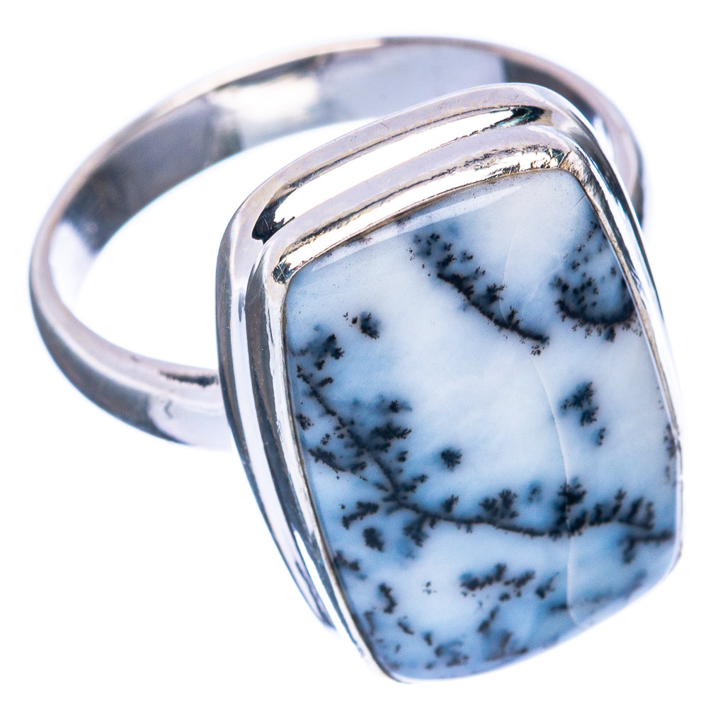 Dendritic Opal Ring Size 8 (925 Sterling Silver) R2945