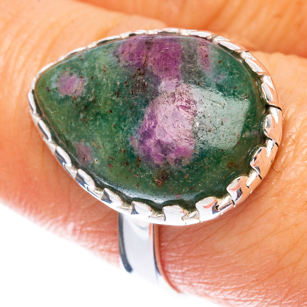 Ruby in Fuchsite Ring Size 8.25 (925 Sterling Silver) R1990