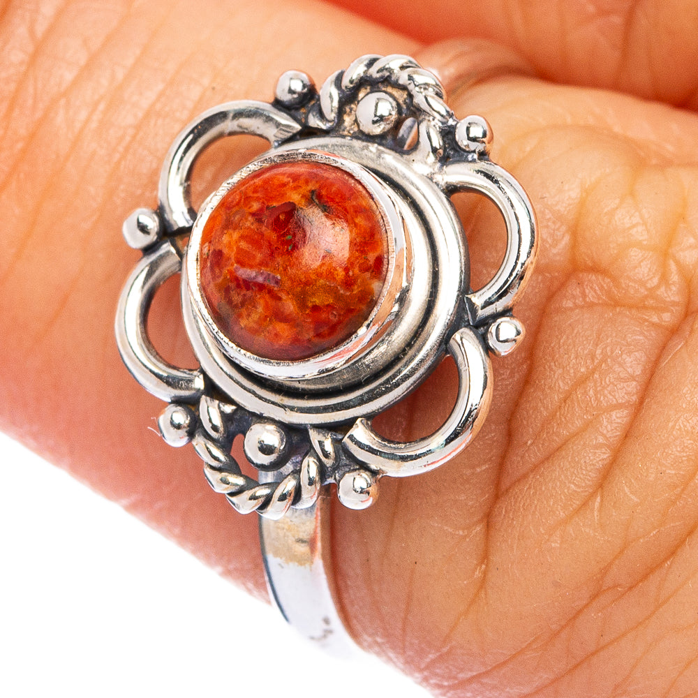Sponge Coral Dainty Ring Size 6.75 (925 Sterling Silver) R145690