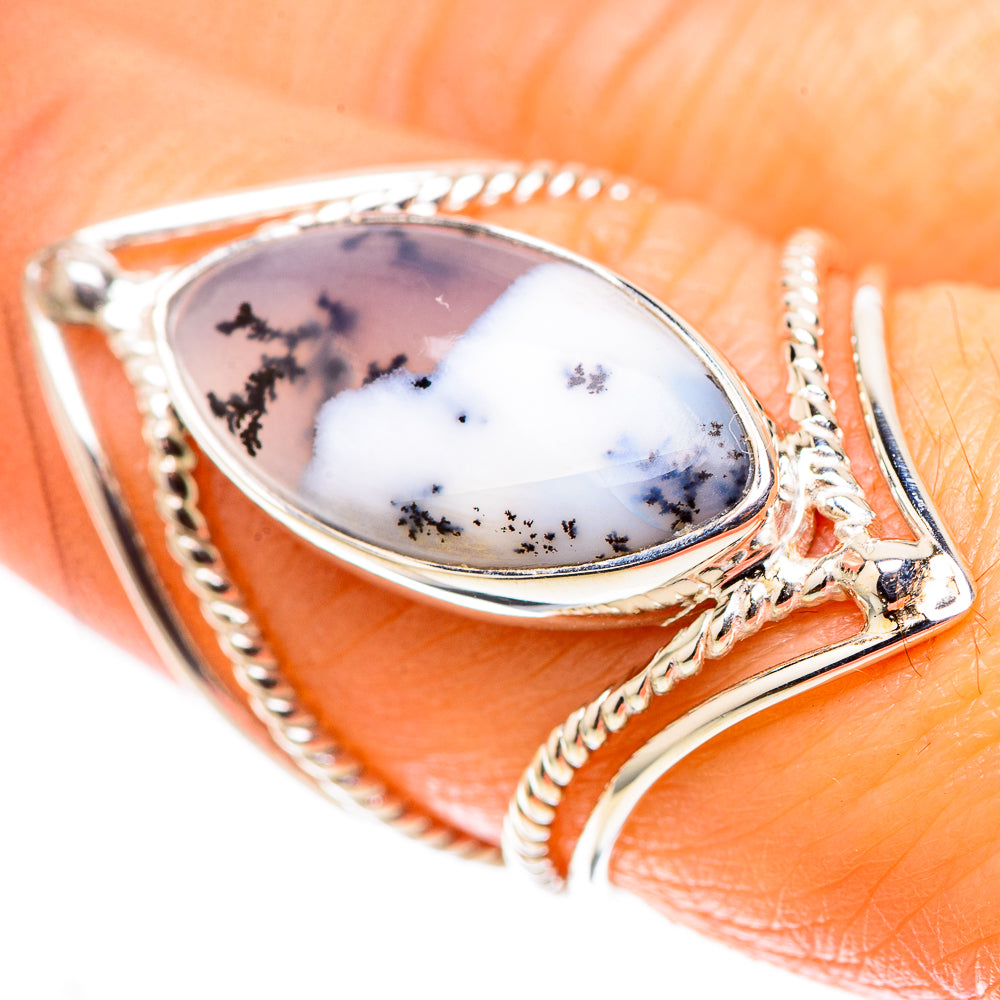 Premium Dendritic Opal Ring Size 7.5 (925 Sterling Silver) RING138080