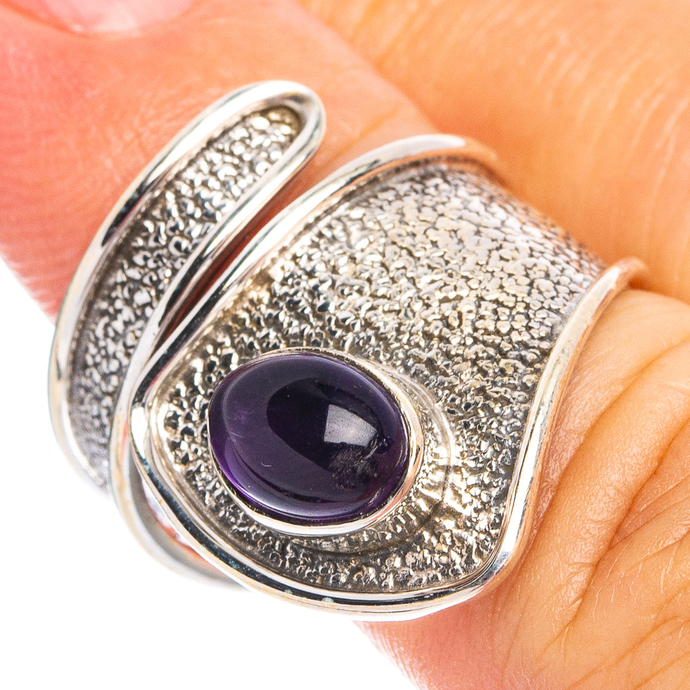 Dainty Amethyst Ring Size 6.25 (925 Sterling Silver) R8632