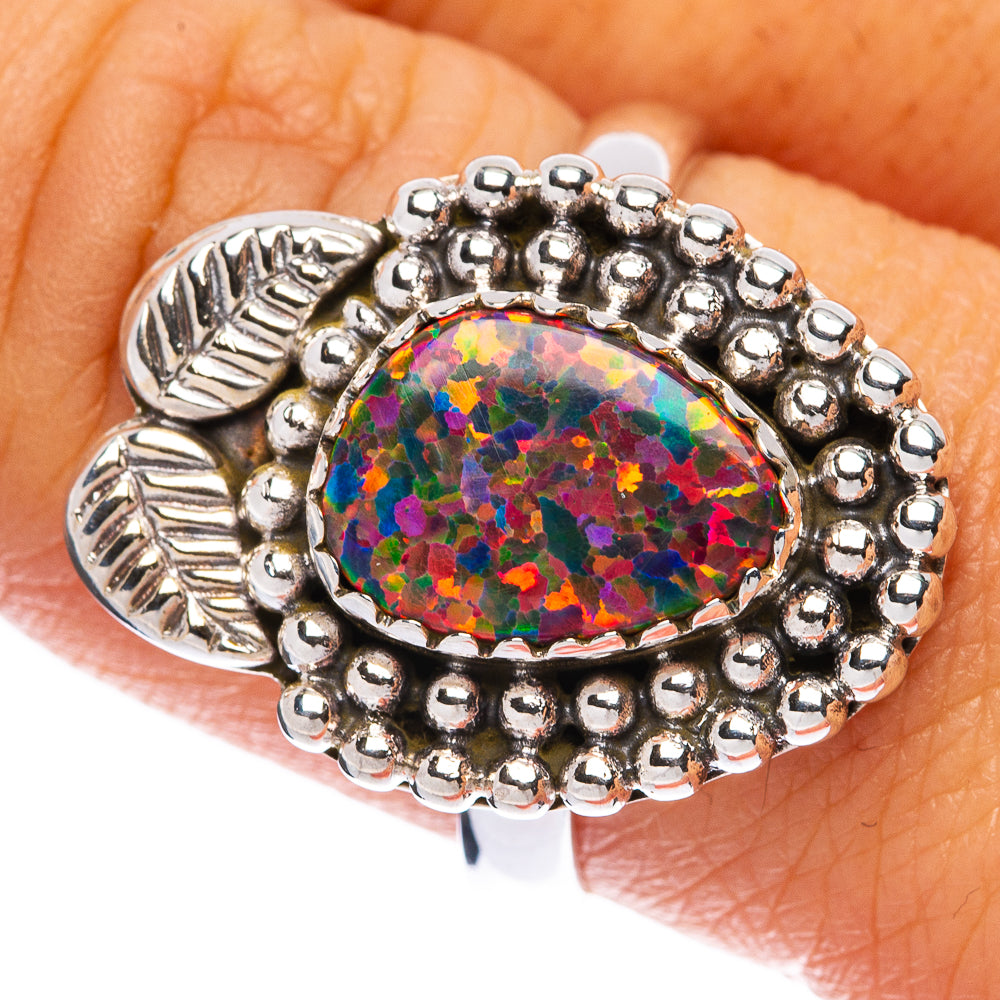 Synthetic Opal Ring Size 9 (925 Sterling Silver) R146075