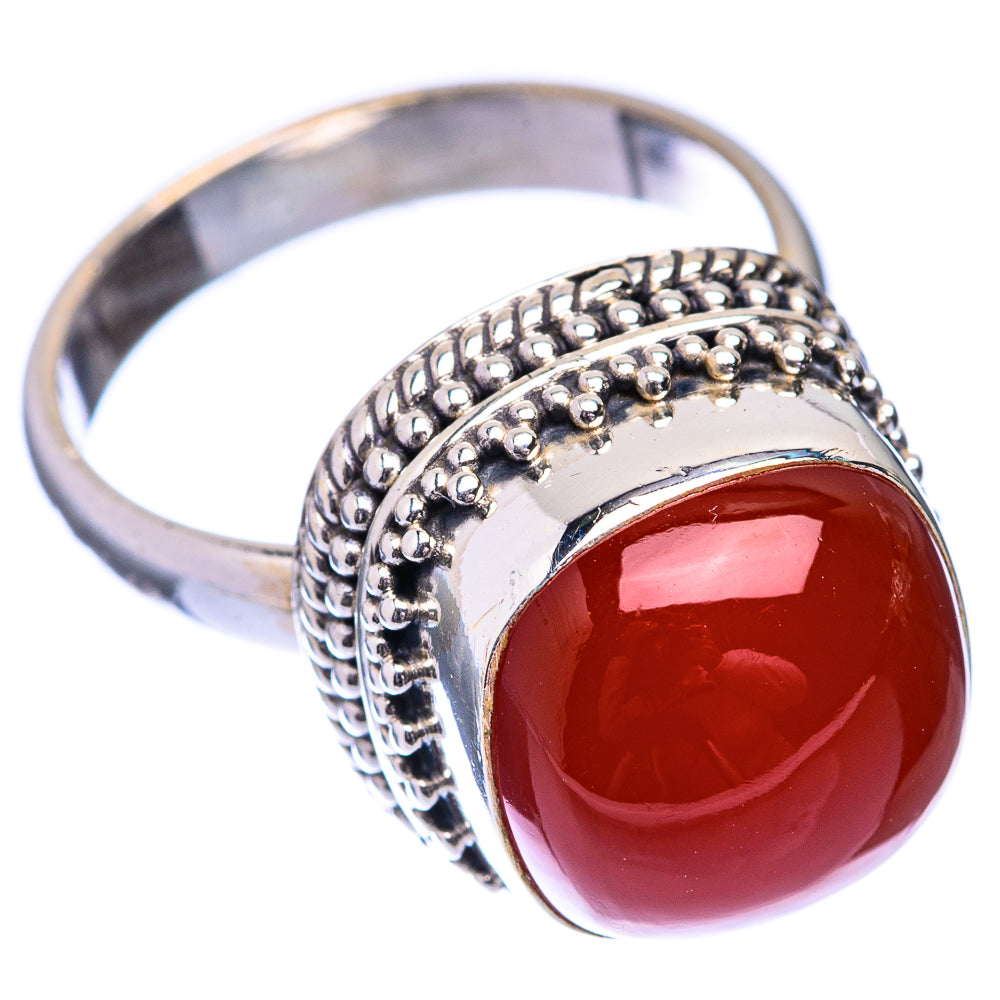 Red Onyx Ring Size 7.25 (925 Sterling Silver) R141486
