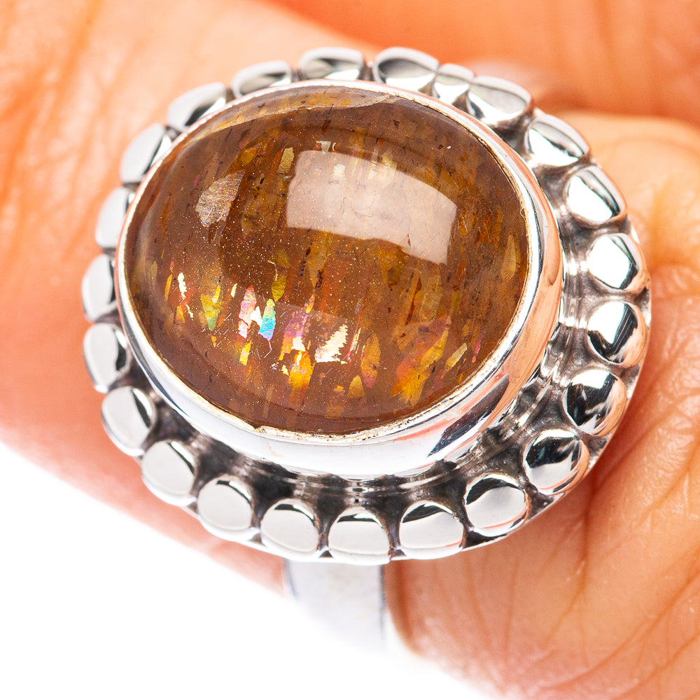 Sunstone Ring Size 6 (925 Sterling Silver) R2114