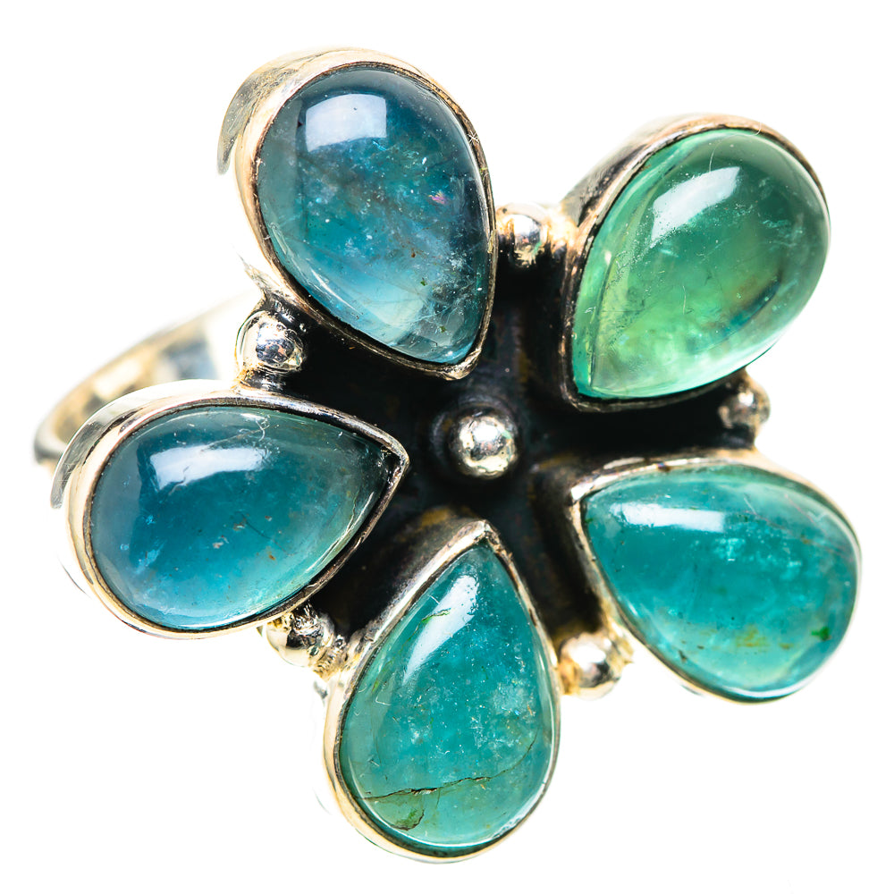 Blue Fluorite Ring Size 7.5 (925 Sterling Silver) RING138321