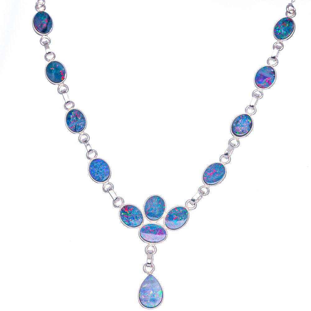 Anasilvercos Doublet Opal Bracelet 7 To 8" (925 Sterling Silver) (925 Sterling Silver) N90097