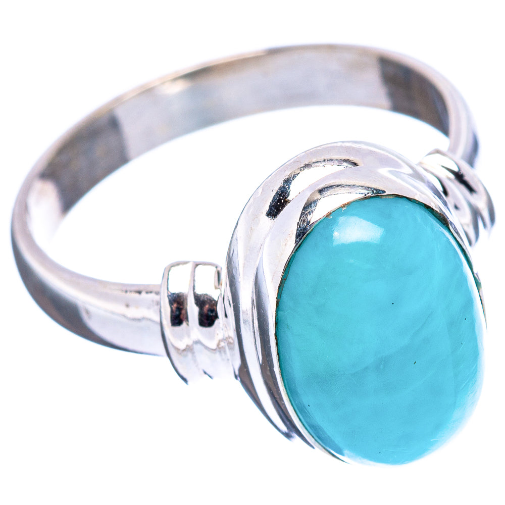 Rare Larimar Ring Size 8 (.925 Sterling Silver)