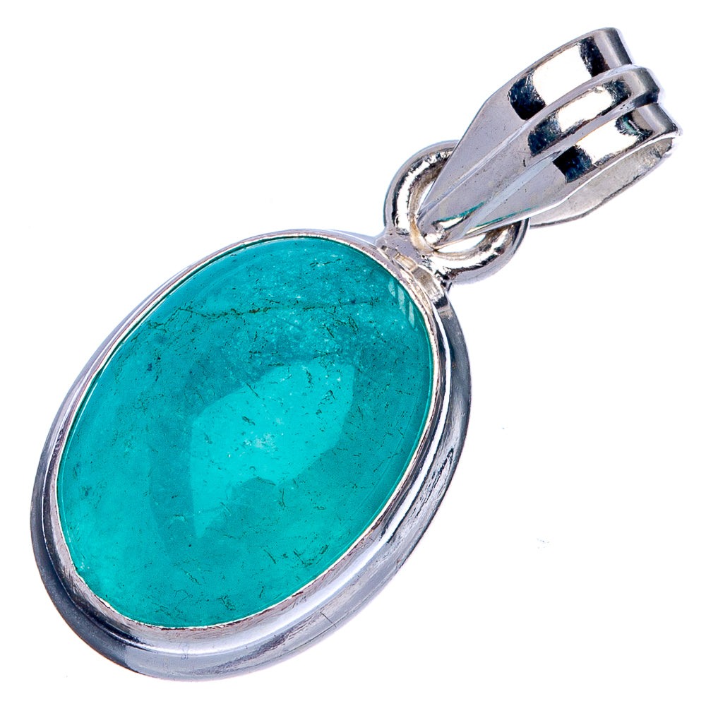 Amazonite Pendant 1 1/8" (925 Sterling Silver) P40188