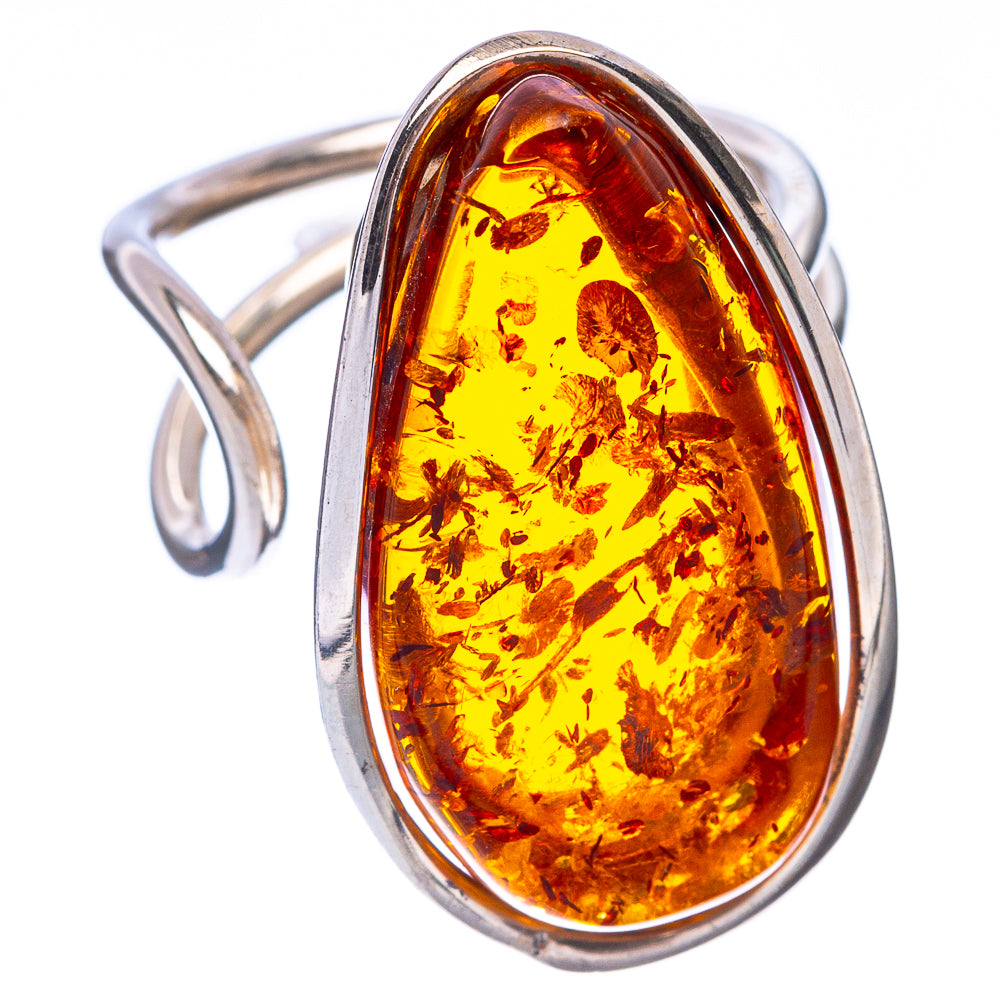 Baltic Amber Ring Size 5 (925 Sterling Silver) R1853