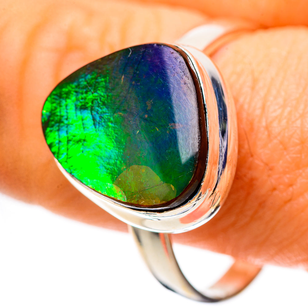 Canadian Ammolite 925 Sterling Silver Ring Size 11.75 (925 Sterling Silver) RING139584
