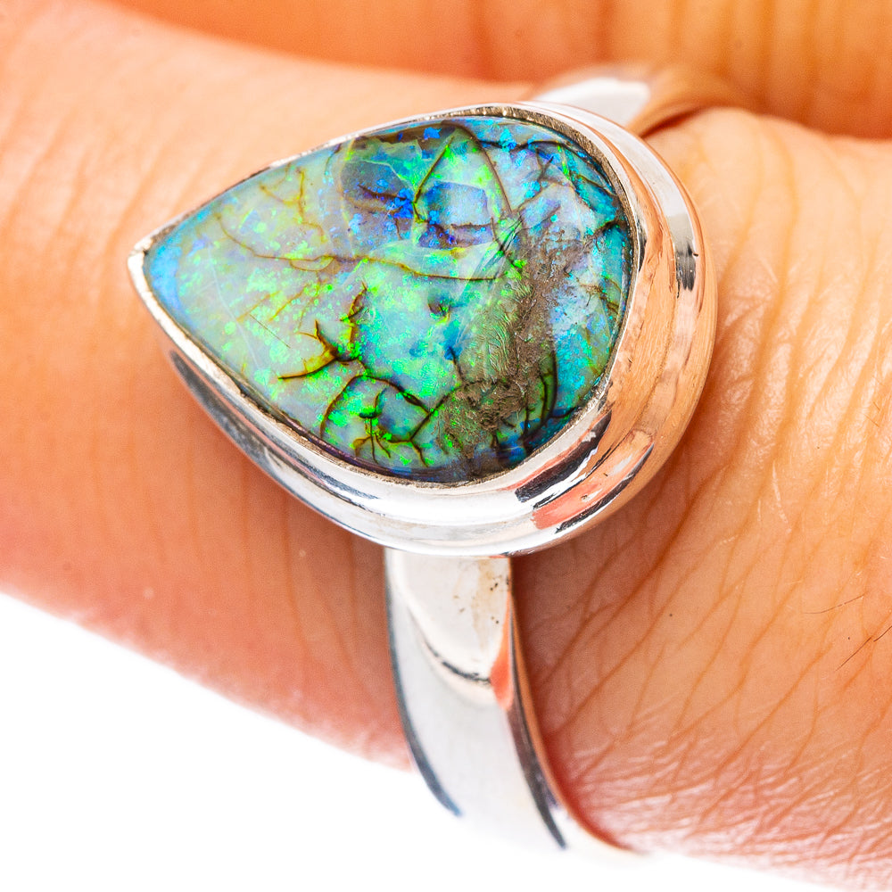Rare Sterling Opal Ring Size 9.25 (925 Sterling Silver) R4314