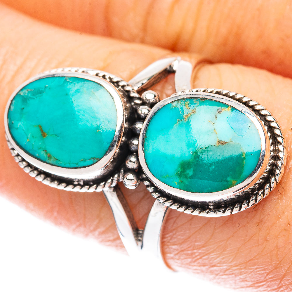 Rare Arizona Turquoise Ring Size 7.75 (925 Sterling Silver) R3091
