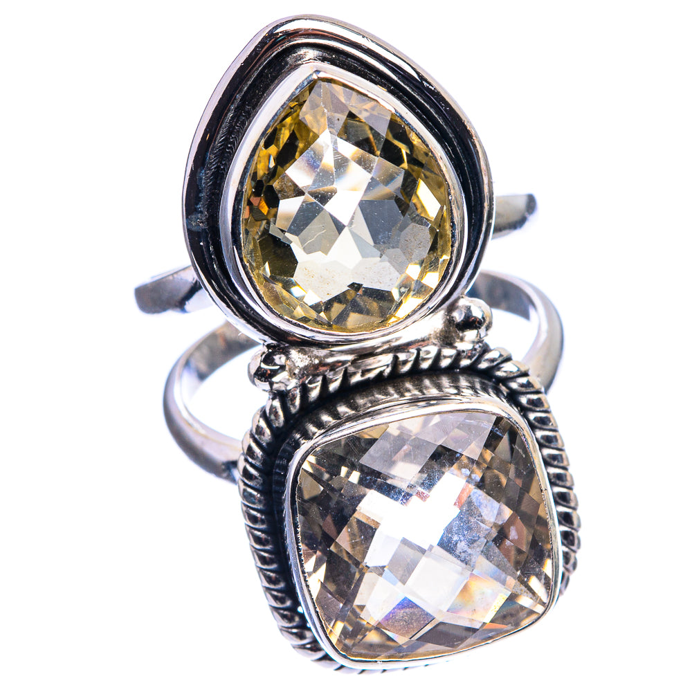 Large Topaz Ring Size 6 (925 Sterling Silver) R142521