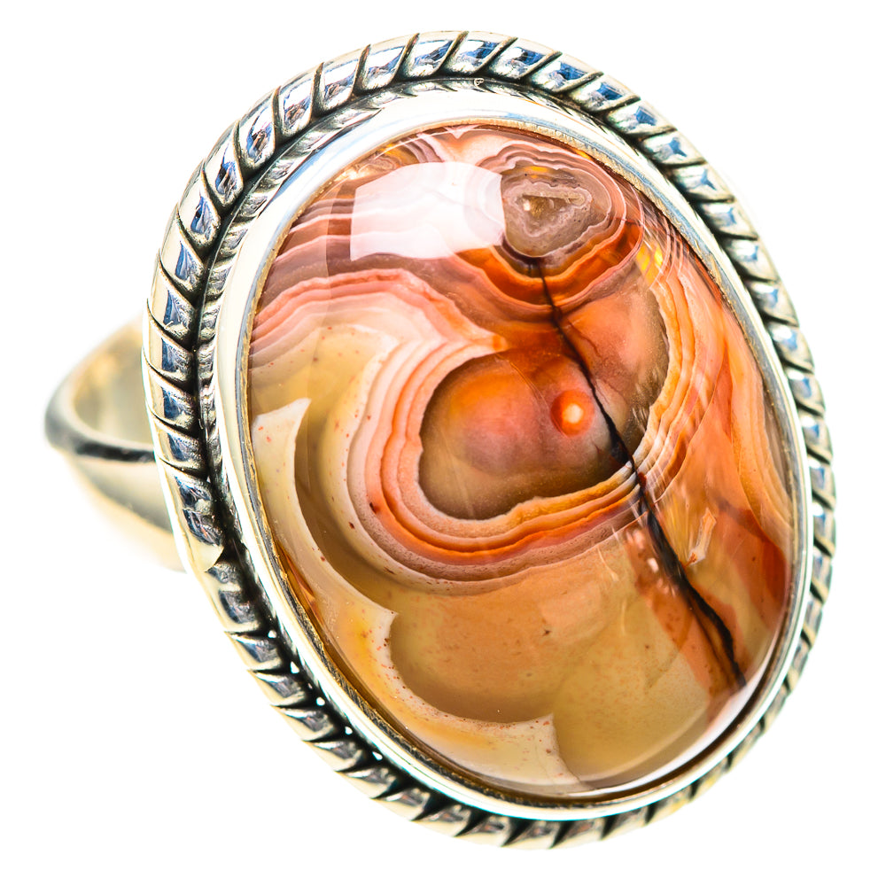 Crazy Lace Agate Ring Size 6.25 (925 Sterling Silver) RING139236