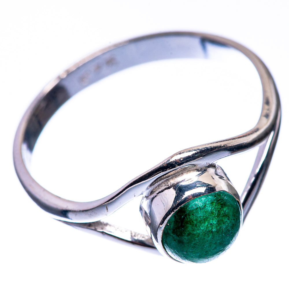 Green Aventurine Dainty Ring Size 6 (925 Sterling Silver) R142609