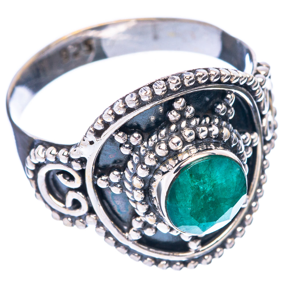 Green Sillimanite Ring Size 7.25 (925 Sterling Silver) R5568