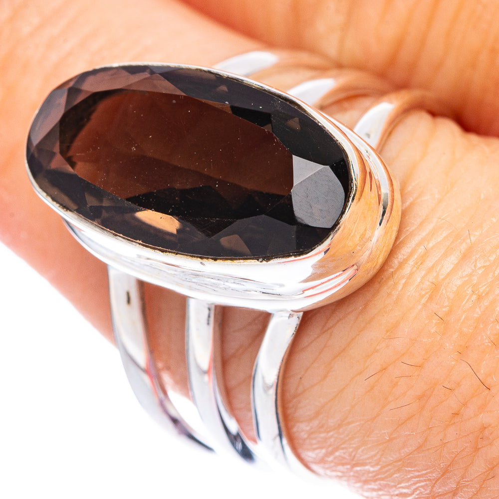 Smoky Quartz Ring Size 8.75 (925 Sterling Silver) R1762