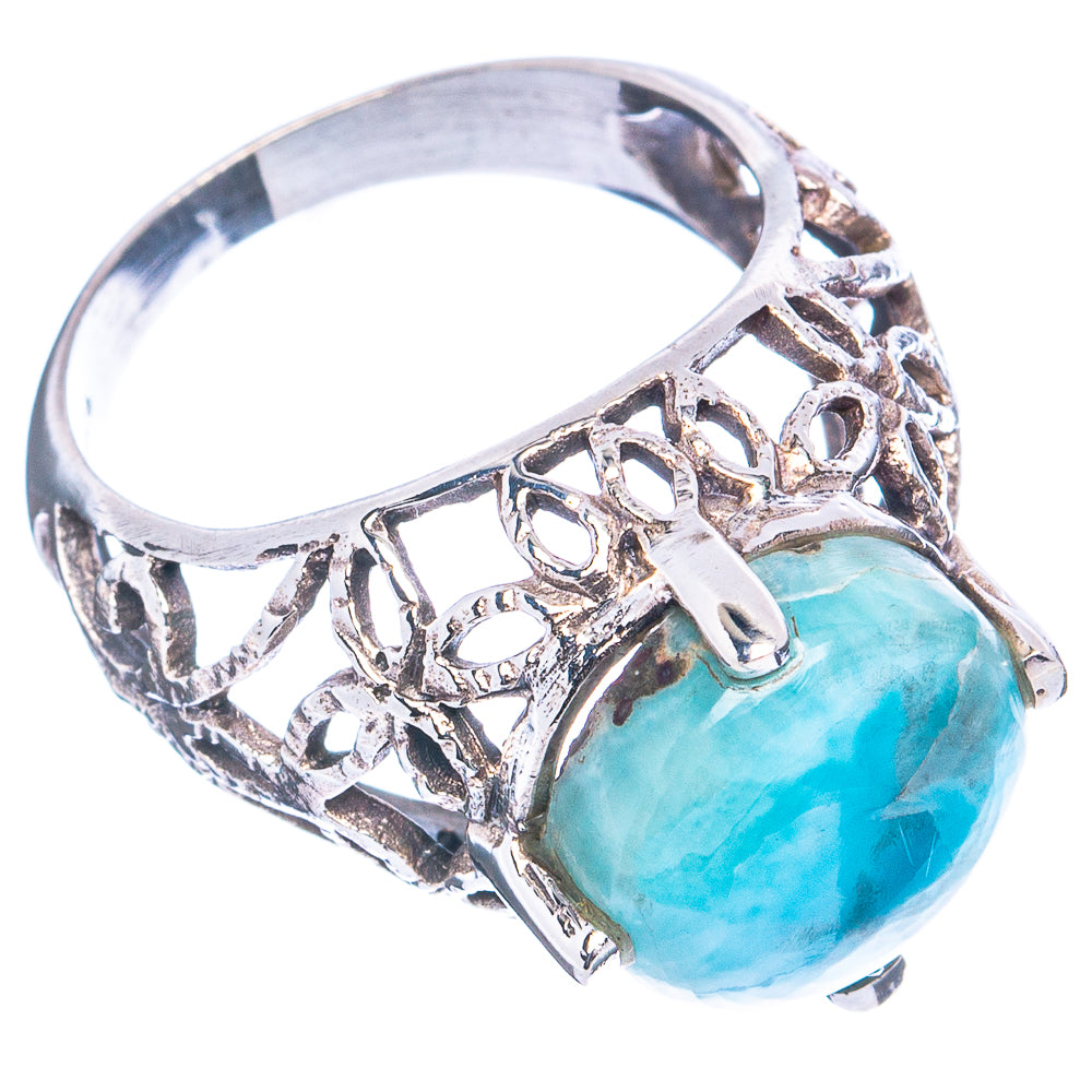 Rare Larimar Ring Size 7 (.925 Sterling Silver)