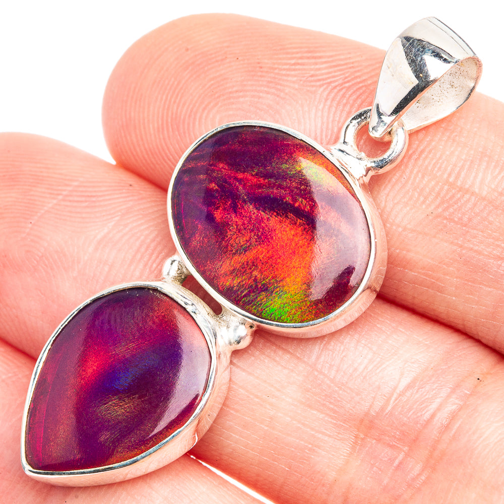 Aura Opal Pendant 1 5/8" (925 Sterling Silver) P39304