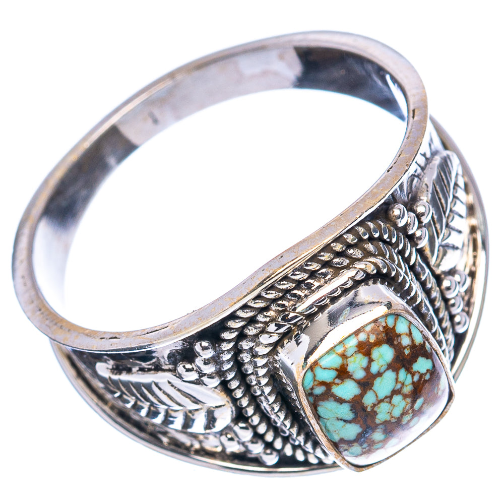 Rare Number 8 Mine Turquoise Ring Size 9.75 (.925 Sterling Silver)