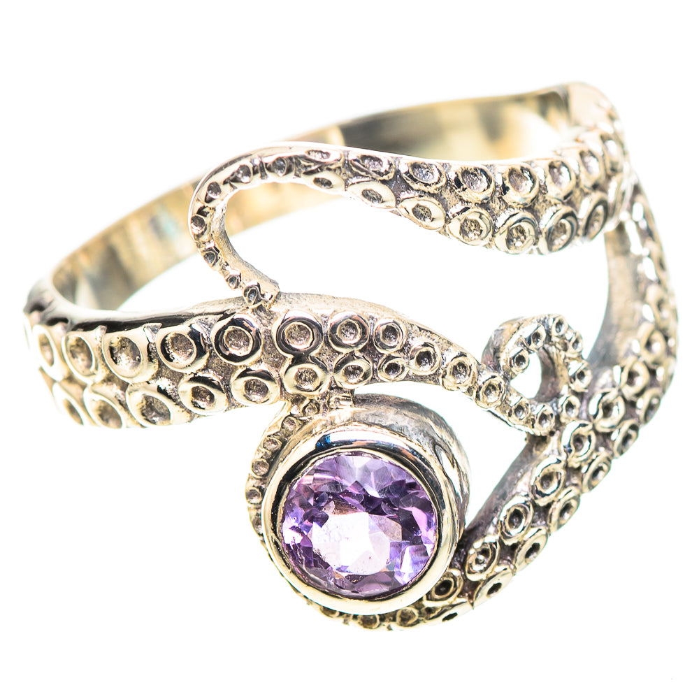 Faceted Amethyst 925 Sterling Silver Ring Size 8 (925 Sterling Silver) RING139435
