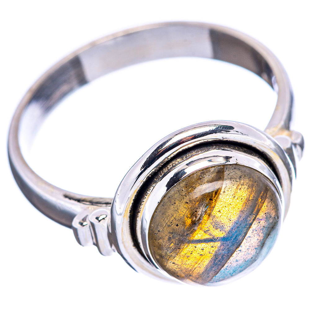 Labradorite Ring Size 8 (.925 Sterling Silver)