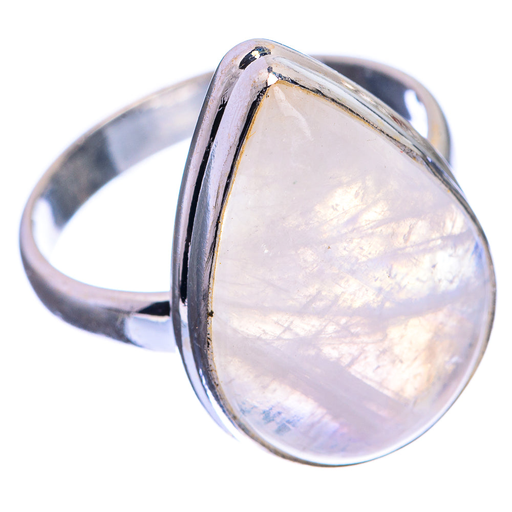 Rainbow Moonstone Ring Size 9 (925 Sterling Silver) R143086