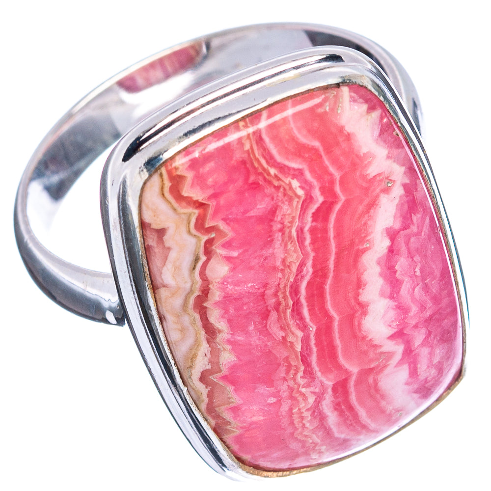 Rhodochrosite Ring Size 10 (.925 Sterling Silver)