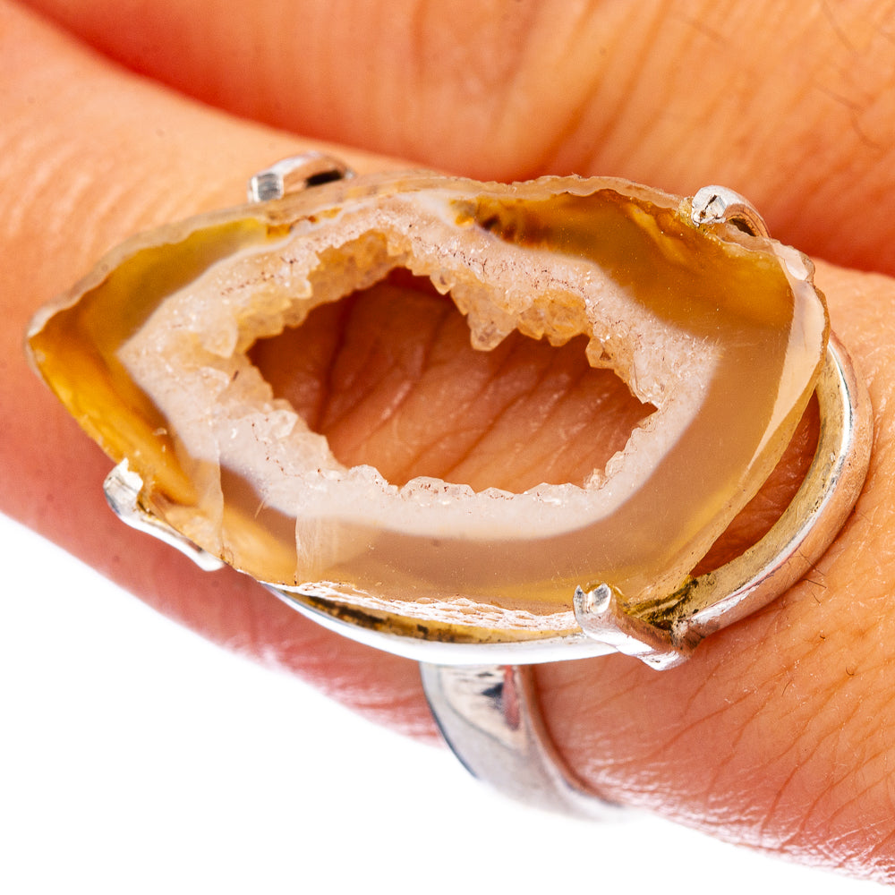 Geode Slice Ring Size 8 (925 Sterling Silver) R146521