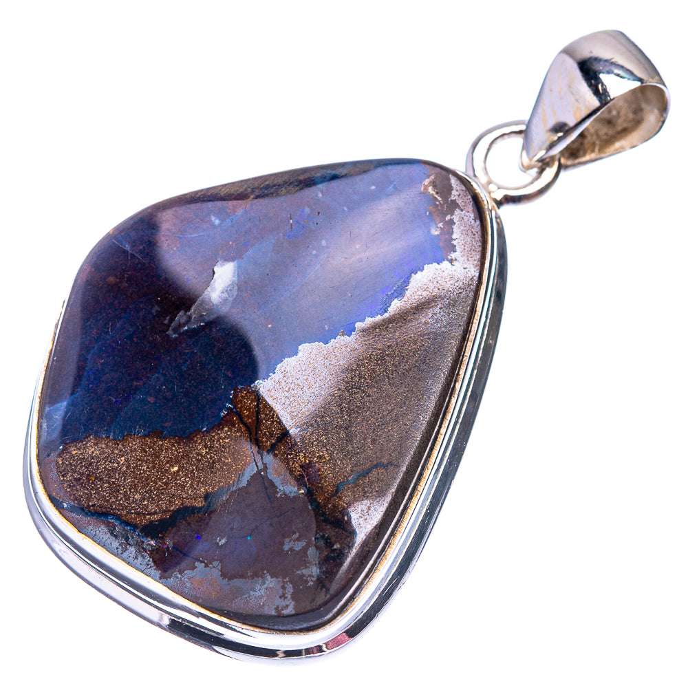 Boulder Opal Pendant 1 5/8" (925 Sterling Silver) P38857