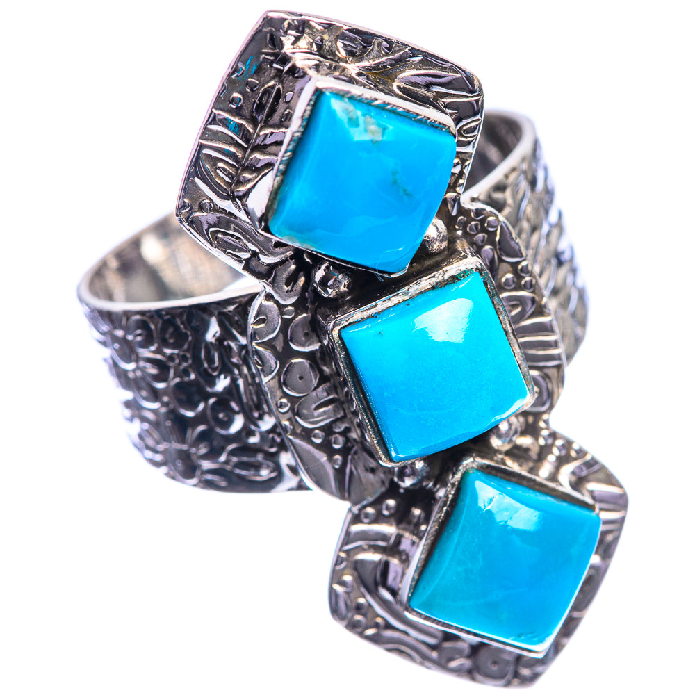 Larimar 925 Sterling Silver Ring Size 8.75