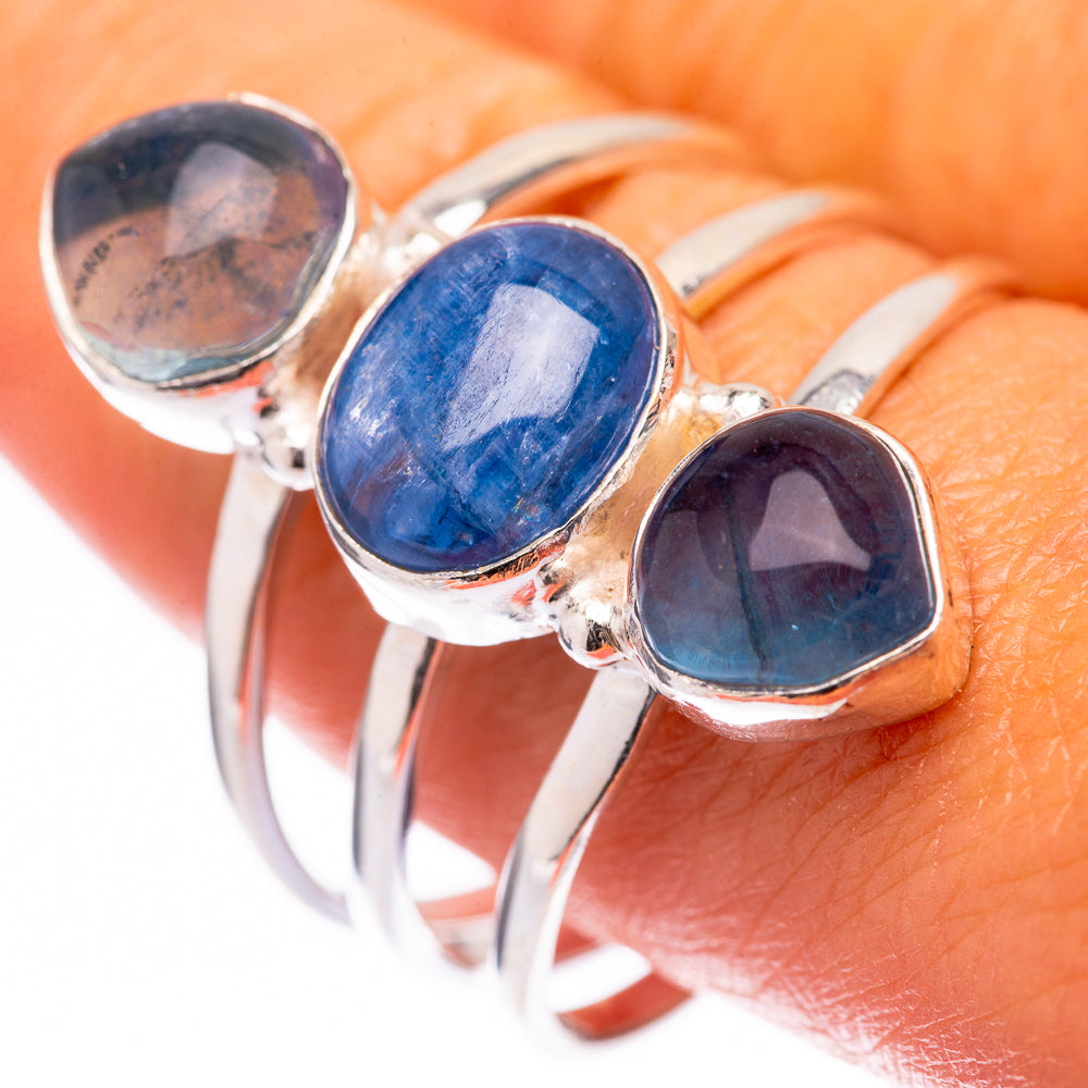 Kyanite, Blue Fluorite Ring Size 11 (925 Sterling Silver) R140472